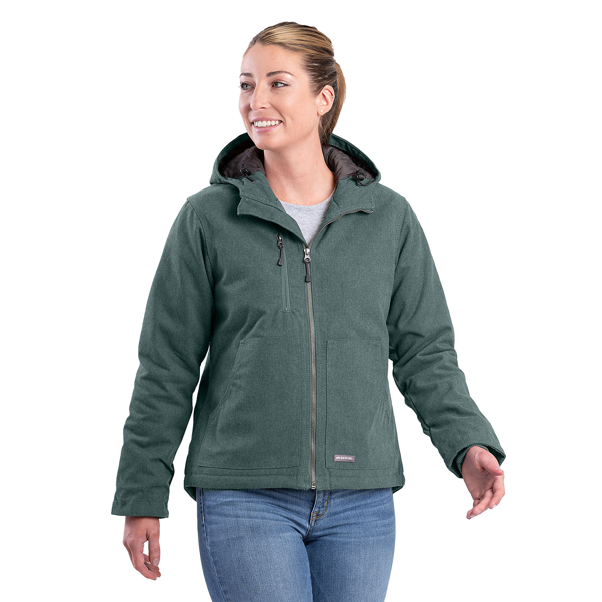 Berne Apparel Wn Hthrd Modern Jkt Jde 4X